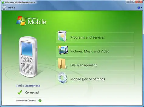 Windows Mobile Device Center