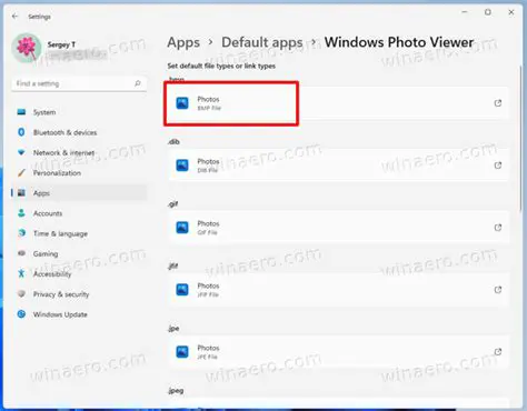 Windows Photo Viewer settings
