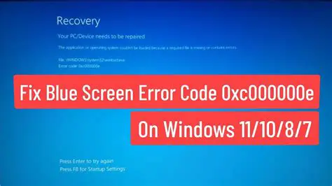 Fixing the Winload.efi Error Code 0xc000000e in Windows 10