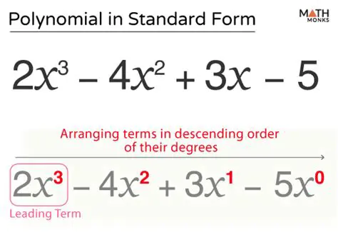 Write the polynomial in standard form