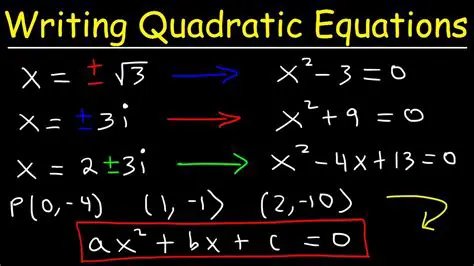 Writing the Quadratic Function