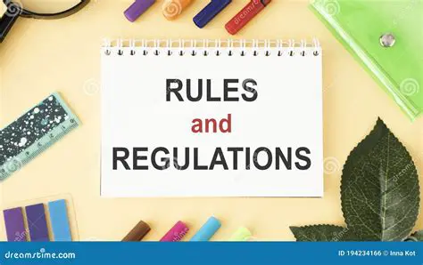 Written rules and regulations