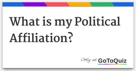 Your political affiliation