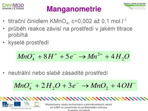 Zastosowania manganometrii